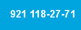 921 118-27-71 921 118-27-71